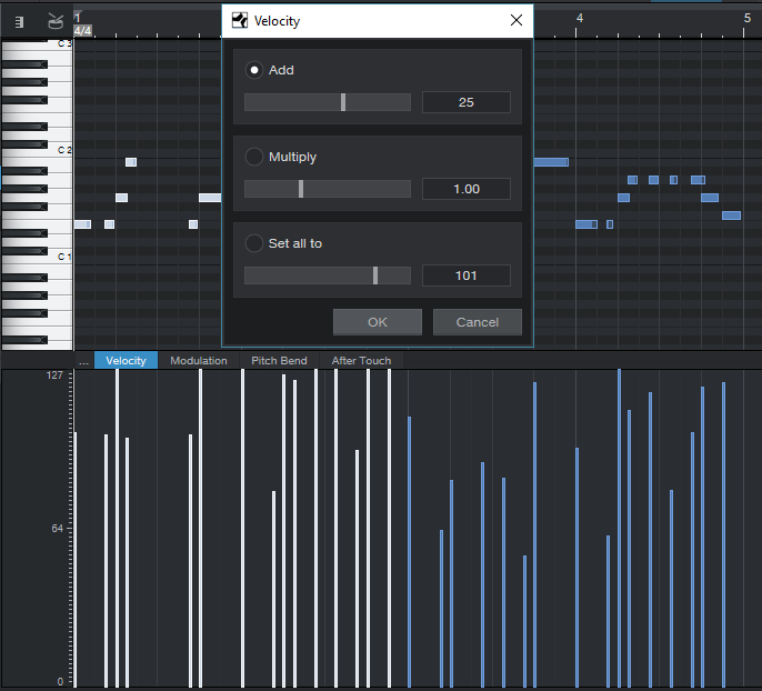 You can create more consistent levels by adjusing velocity.