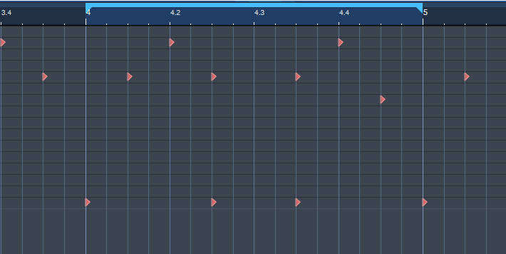 Here's a simple, one-measure pattern we need to spice up.