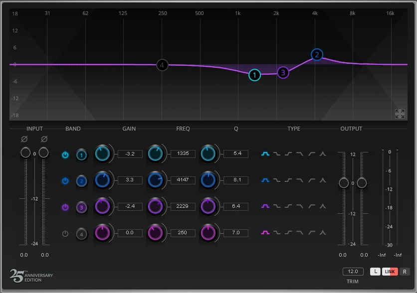 EQ settings on harmonica for the song "I'll Take You Higher."