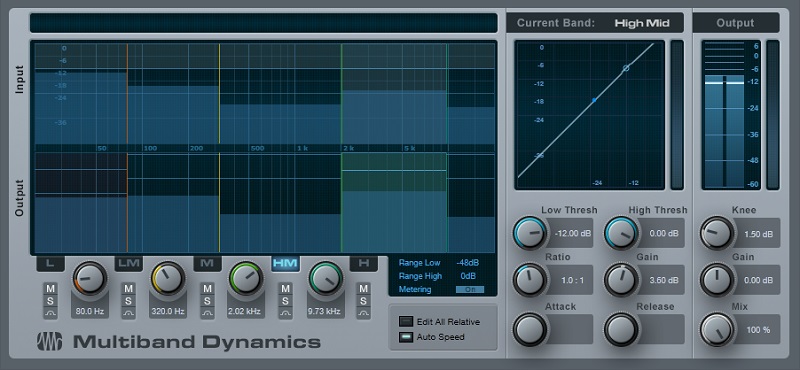 A multiband compressor can serve as a high-quality graphic equalizer.