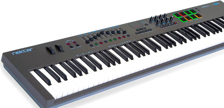 Nektar keyboard serving as mixer for a DAW