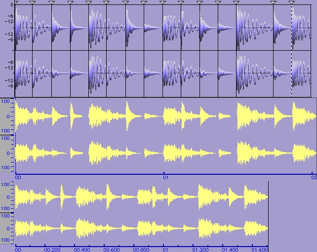 REX files cut audio into slices, which makes it easy to manipulate the tempo and have the slices follow along.
