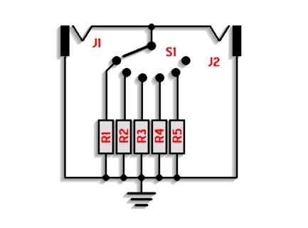 This schematic shows how to lower the input impedance of a high-impedance interface.