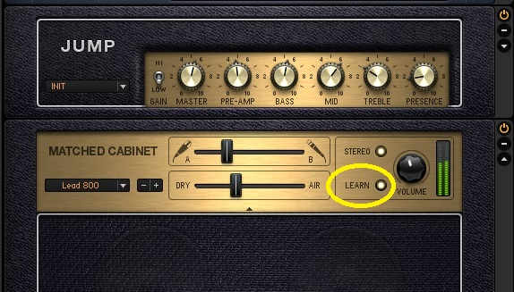 Guitar Rig has a Learn button; if you click on it and play, the program will set an optimum level automatically.