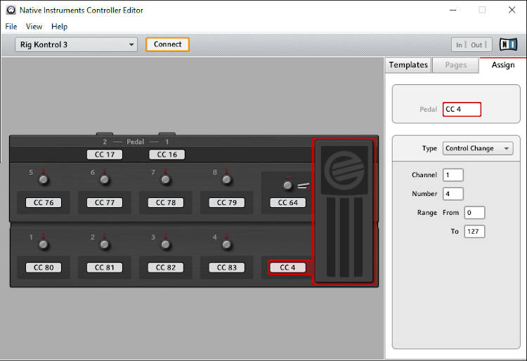Image of Controller Editor with Rig Kontrol 3 page